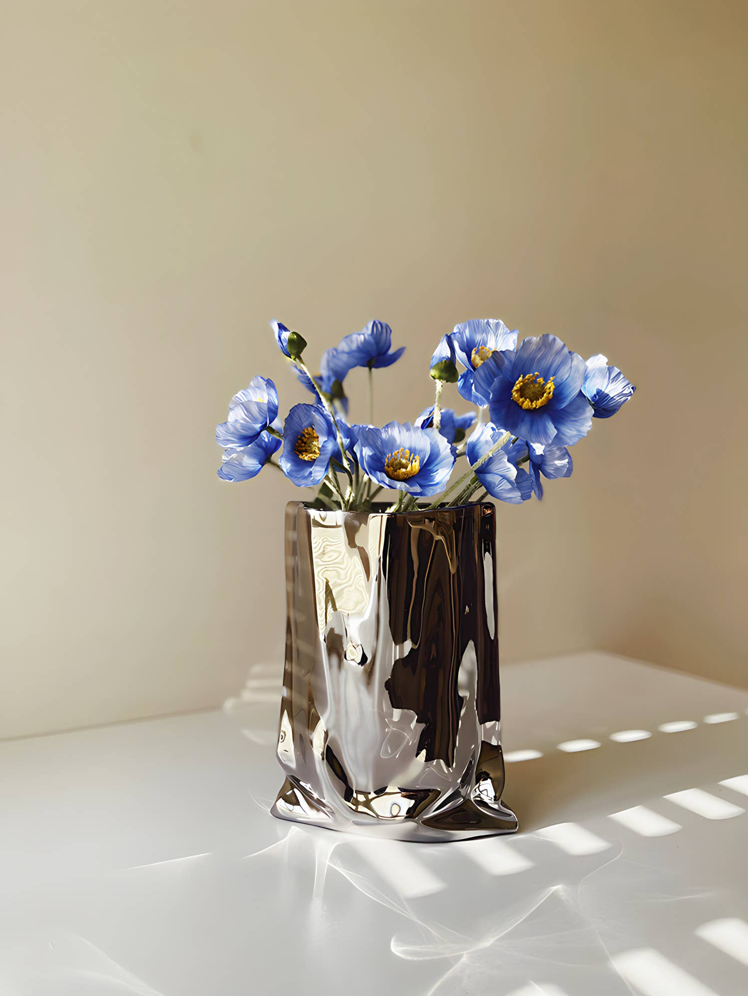 "Le Papier" - Mirror Paper Bag Vase