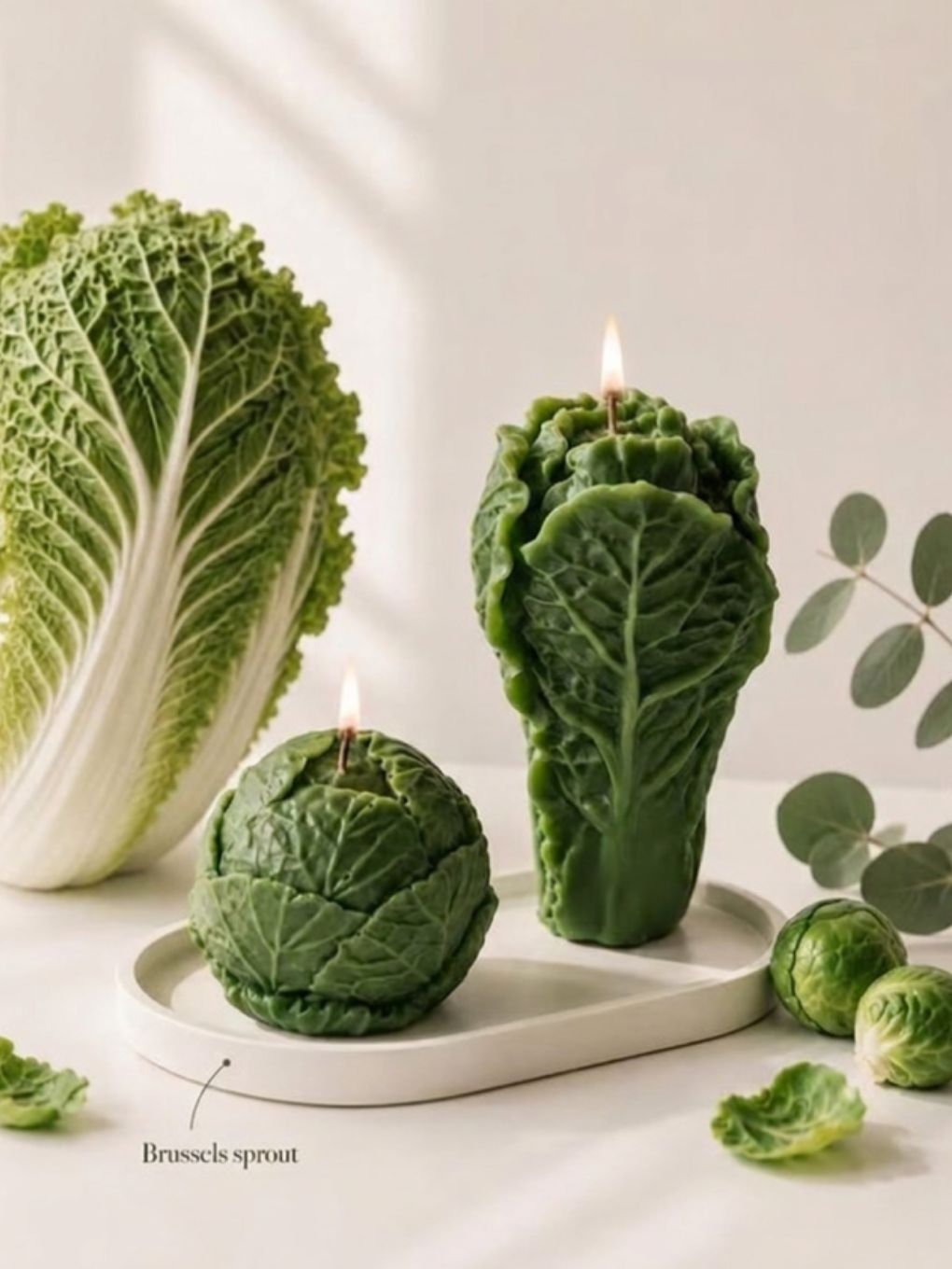 Brussels Sprout Candle