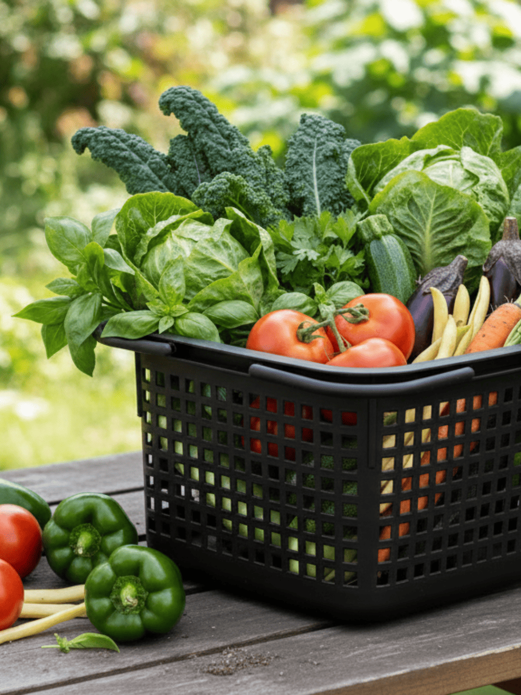 Cestino Basket & Lid - Black