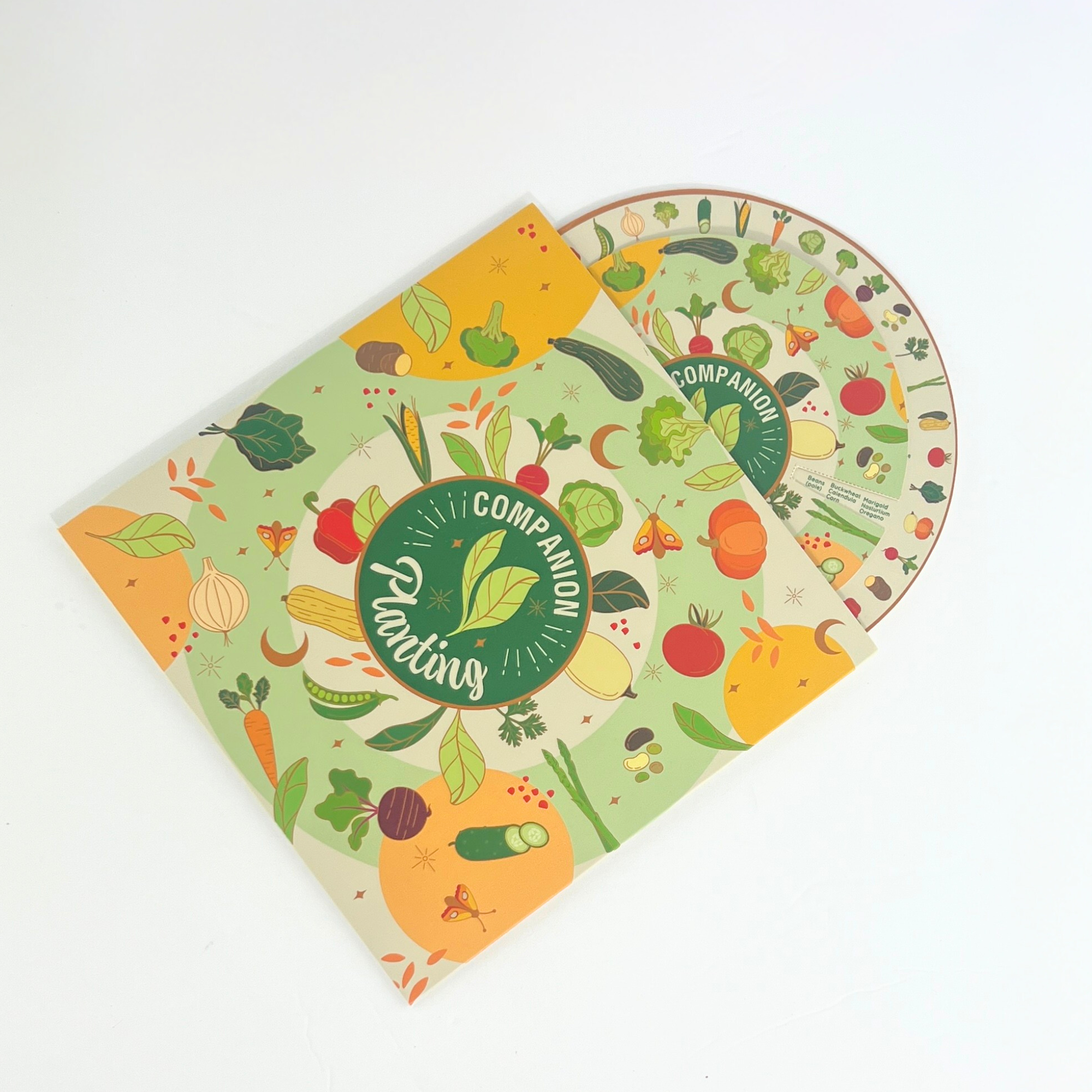 Companion Planting Spinner Card – Garden Guide for Thriving Crops & Natural Pest Control