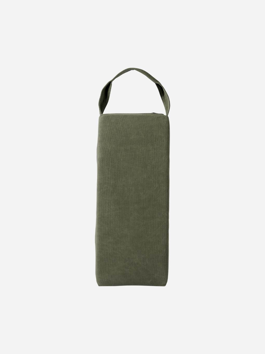 Bugg limited edition khaki kneeler with padded cushion, designed for gardening or outdoor tasks.