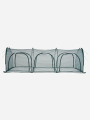 Bugg net tunnel with six openings, 3m x 1m x 1m, providing insect protection and ventilation for outdoor areas.