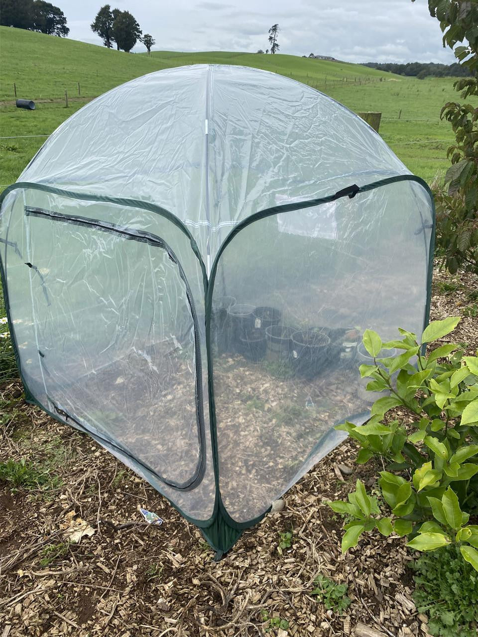 Bugg Poly Garden Cover, 1m x 1m x 1.25m, protective weatherproof cover for outdoor gardening equipment or plants.