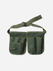 Bugg limited edition khaki tool pouch with multiple compartments and durable fabric for carrying tools.