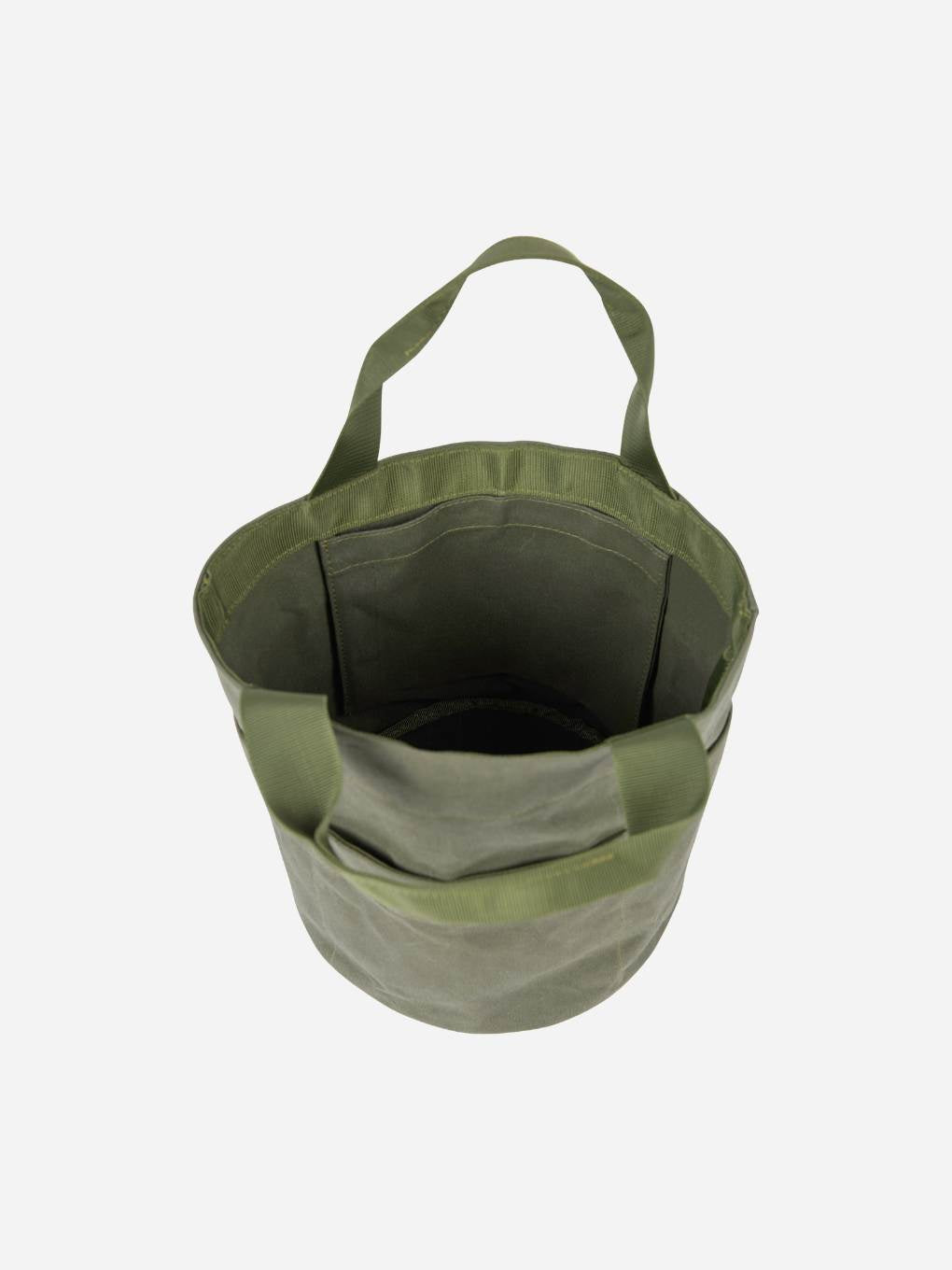 Bugg Limited Edition khaki tote bag with spacious design and sturdy handles, perfect for everyday use.