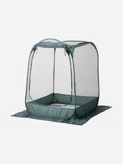 Bugg net garden cloche tunnel measuring 1m x 1m x 1.25m, showcasing durable mesh for protecting plants in the garden.