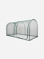 Bugg net tunnel measuring 2.5m x 1.25m x 1.25m, made of durable mesh net for outdoor protection and enclosure.