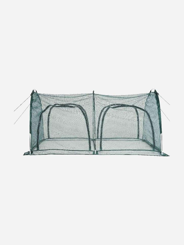 Bugg replacement net cover with four openings for 2m x 1m x 1m net tunnel, made of durable mesh material.
