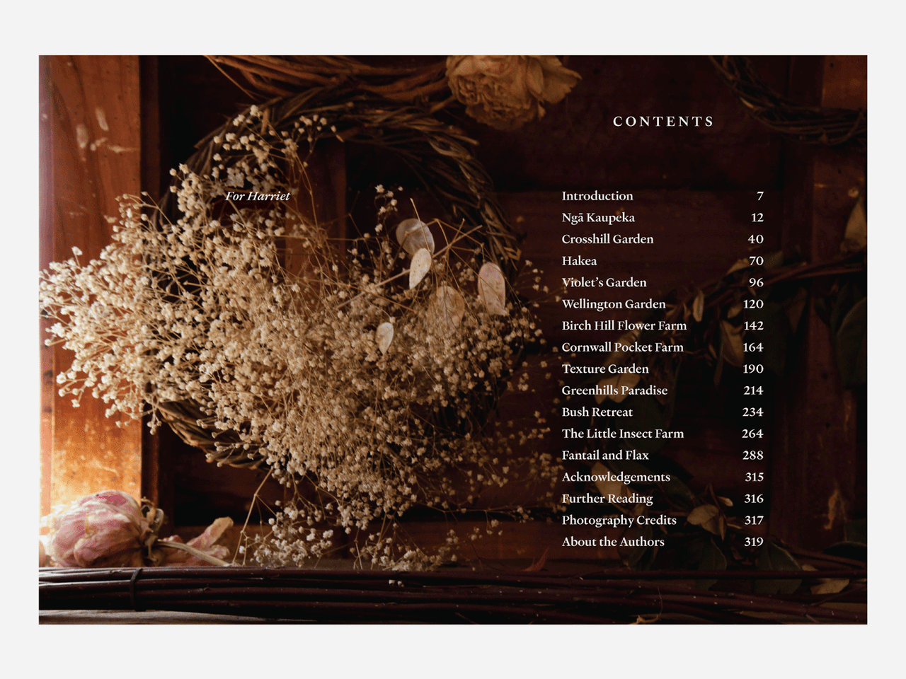 Cover image of "Secret Gardens of Aotearoa" book by Jane Mahoney, featuring lush garden photographs on the front.