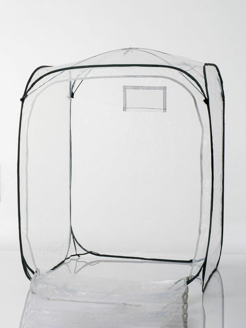 Bugg poly tunnel garden cover measuring 1.25m x 1.25m x 1.25m, made of durable poly material for protecting plants.