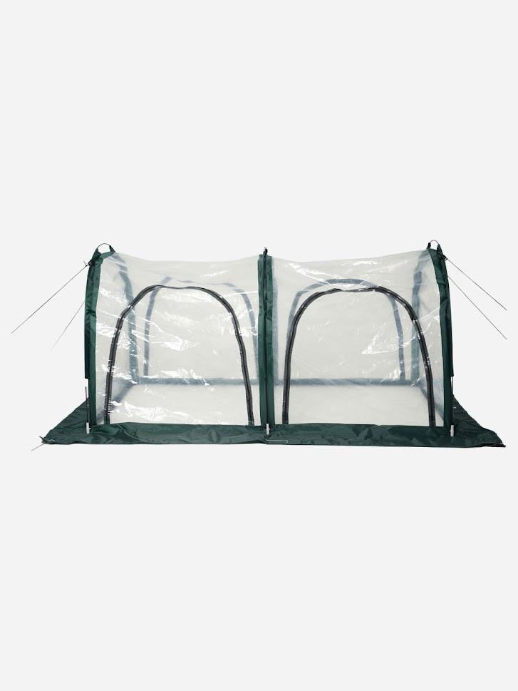 Bugg poly tunnel replacement poly cover with four openings, measuring 2m x 1m x 1m, designed for greenhouse protection.