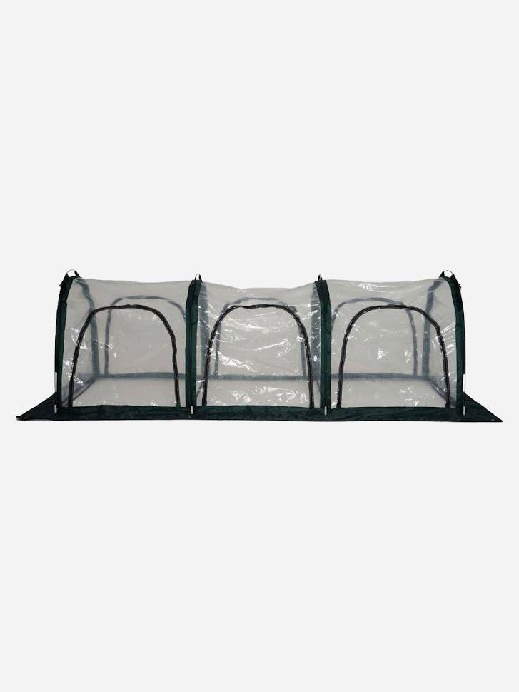 Bugg poly tunnel replacement poly cover with four openings, measuring 3m x 1m x 1m, designed for outdoor garden use
