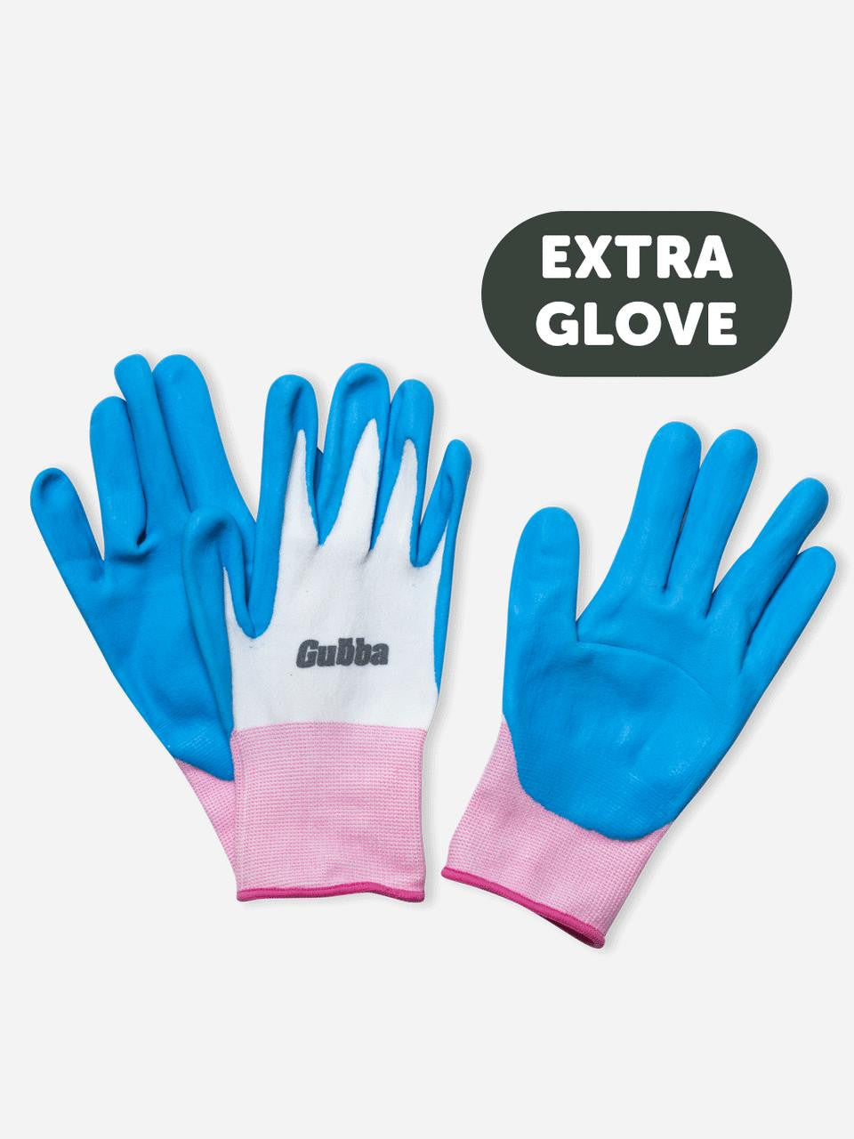 The Dominant Set extra left glove in black with grip palms for garden control and protection — Bugg