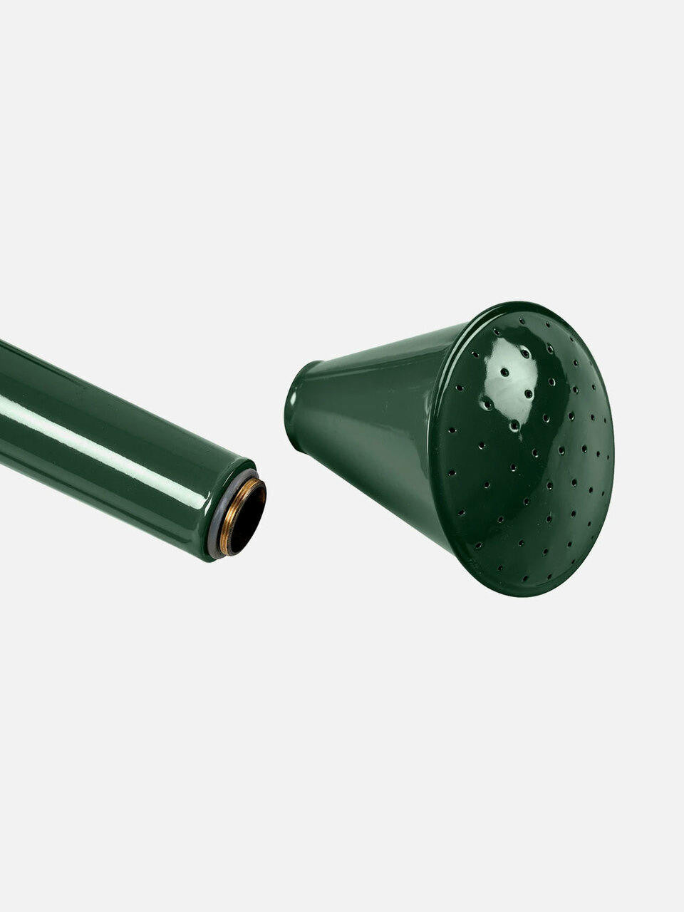 Burgon & Ball 5-litre Waterfall Watering Can in stone color with a curved spout for easy watering of garden plants.