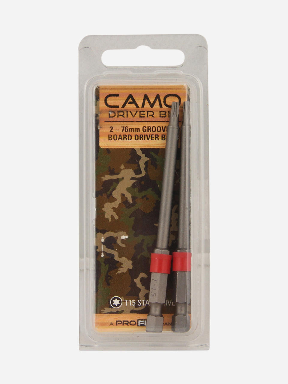 CAMO Grooved Board #15 Torx Drive Power Bit 2-pack for hidden deck fastening — Bugg