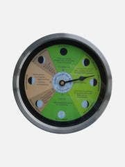 Bright Gardening by the Moon Clock by Cruising Electronics showing a colorful moon phase display for gardening planning
