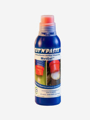 Cut 'N' Paste MetGel 450ml bottle shown, a topical gel for skin treatment with a clear plastic bottle and white cap.