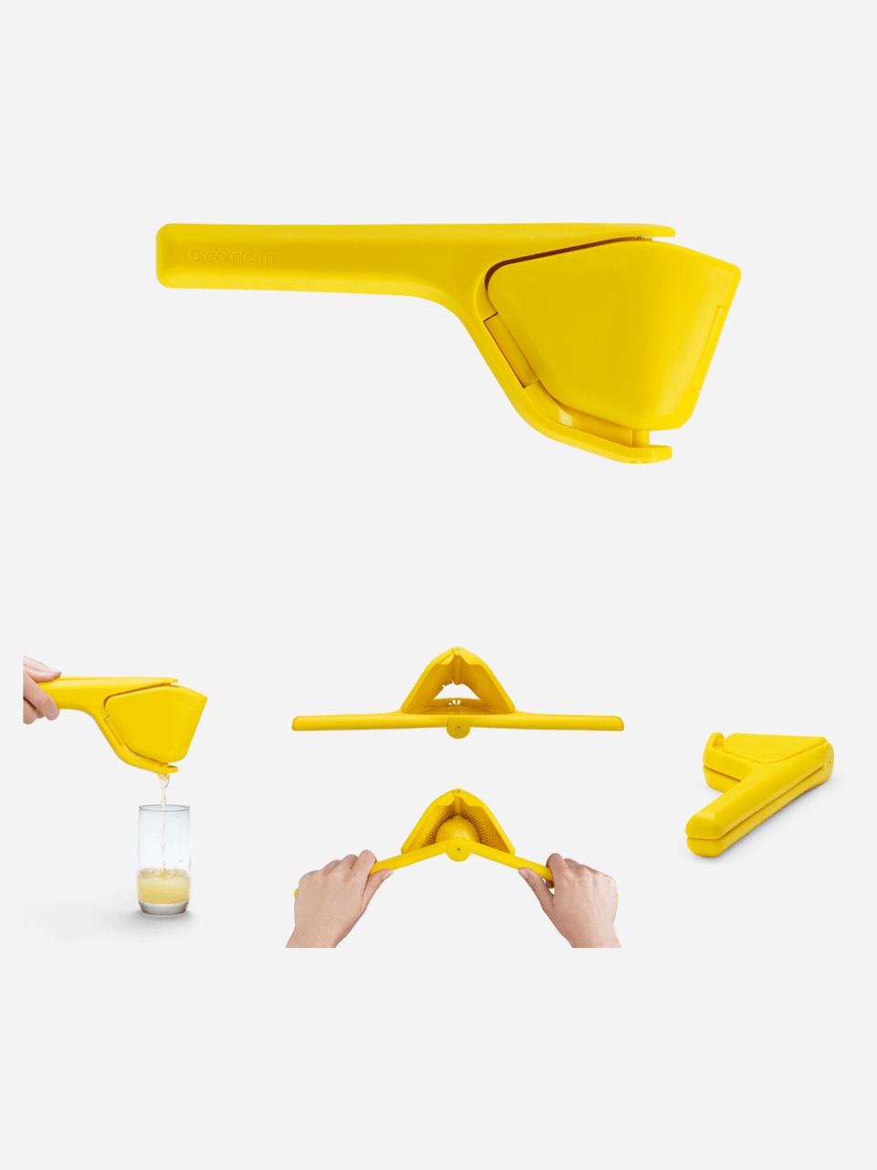 Dreamfarm Fluicer kitchen tool with a sleek handle and flexible silicone head for easy food prep and scraping.