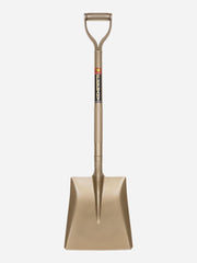 Small golden shovel by Elephant Tools with a metal blade and handle, ideal for gardening or planting tasks.