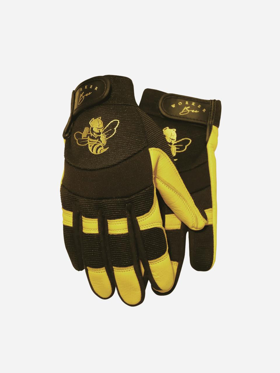 Garden Keepers Worker Bee PRO gloves, durable garden gloves with reinforced palms and adjustable cuffs for gardening tasks.