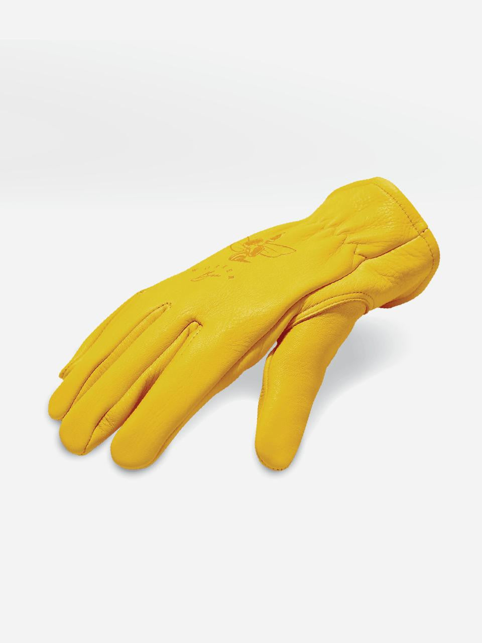 Garden Keepers Worker Bee Gloves in small size, durable protective gardening gloves with bee-themed design.