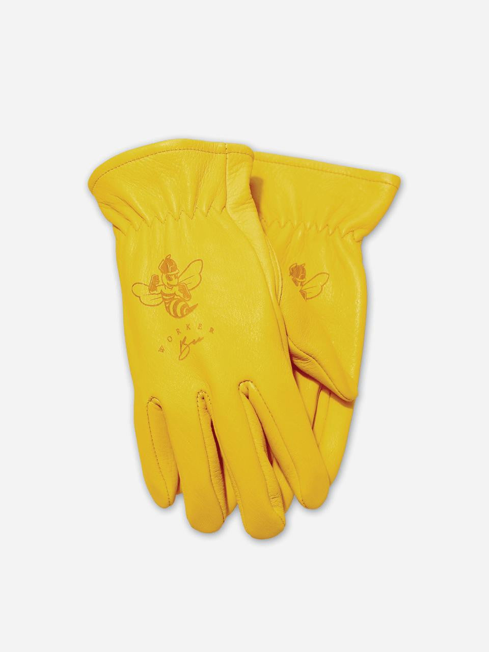Garden Keepers Worker Bee Gloves, small size, durable gardening gloves with bee-themed design, suitable for outdoor gardening tasks.