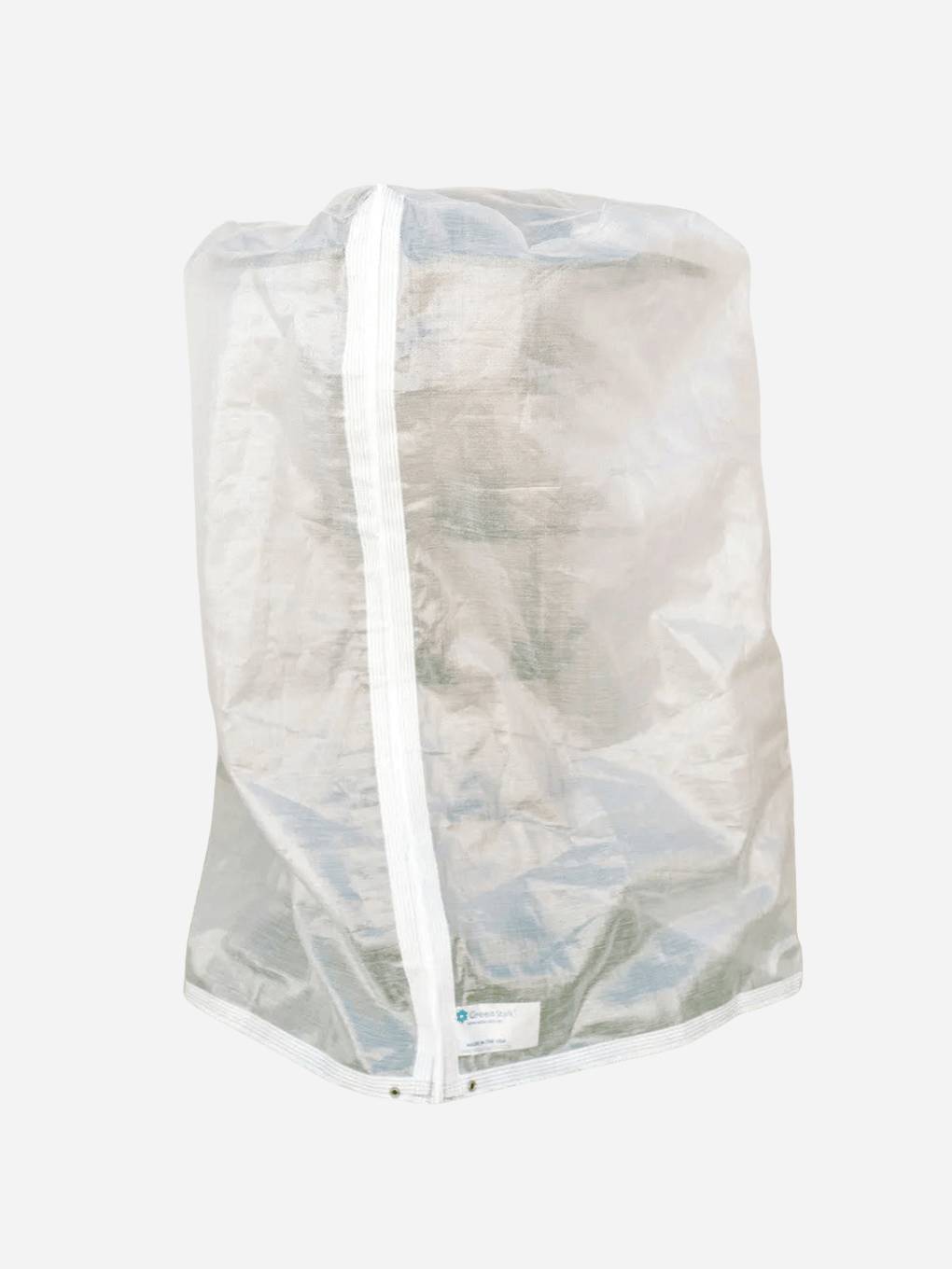 GreenStalk insect protection cover shown on plant container, designed to keep pests away and protect plants effectively.