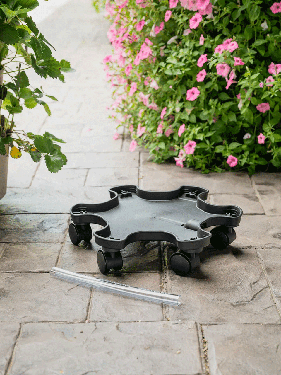 GreenStalk Mover in use, showcasing its design and functionality for indoor or outdoor plant movement and gardening.