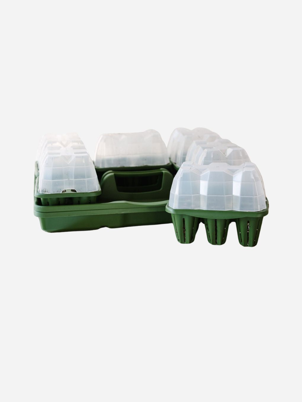 GreenStalk Seed Starter Kit with domes for Evergreen plants, featuring a compact, eco-friendly design for indoor gardening.