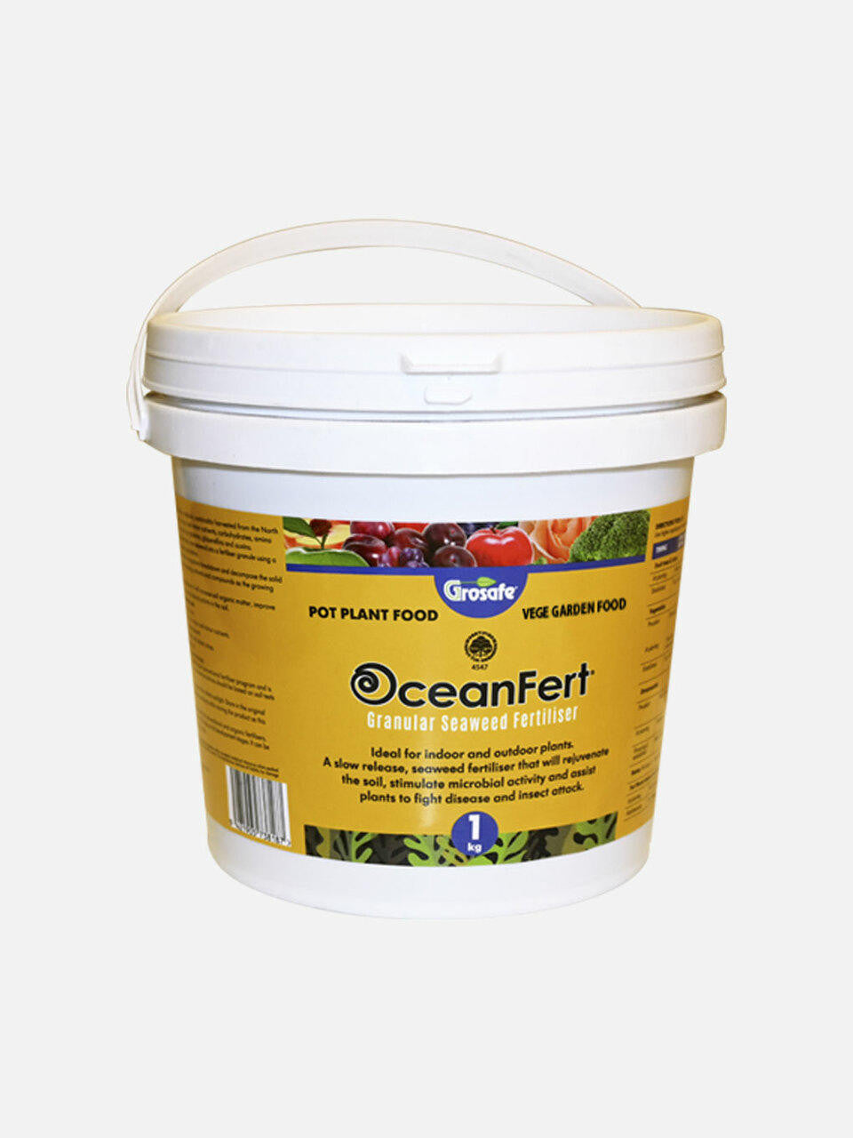 8kg OceanFert fertilizer bag by Grosafe, featuring the product label and packaging details.
