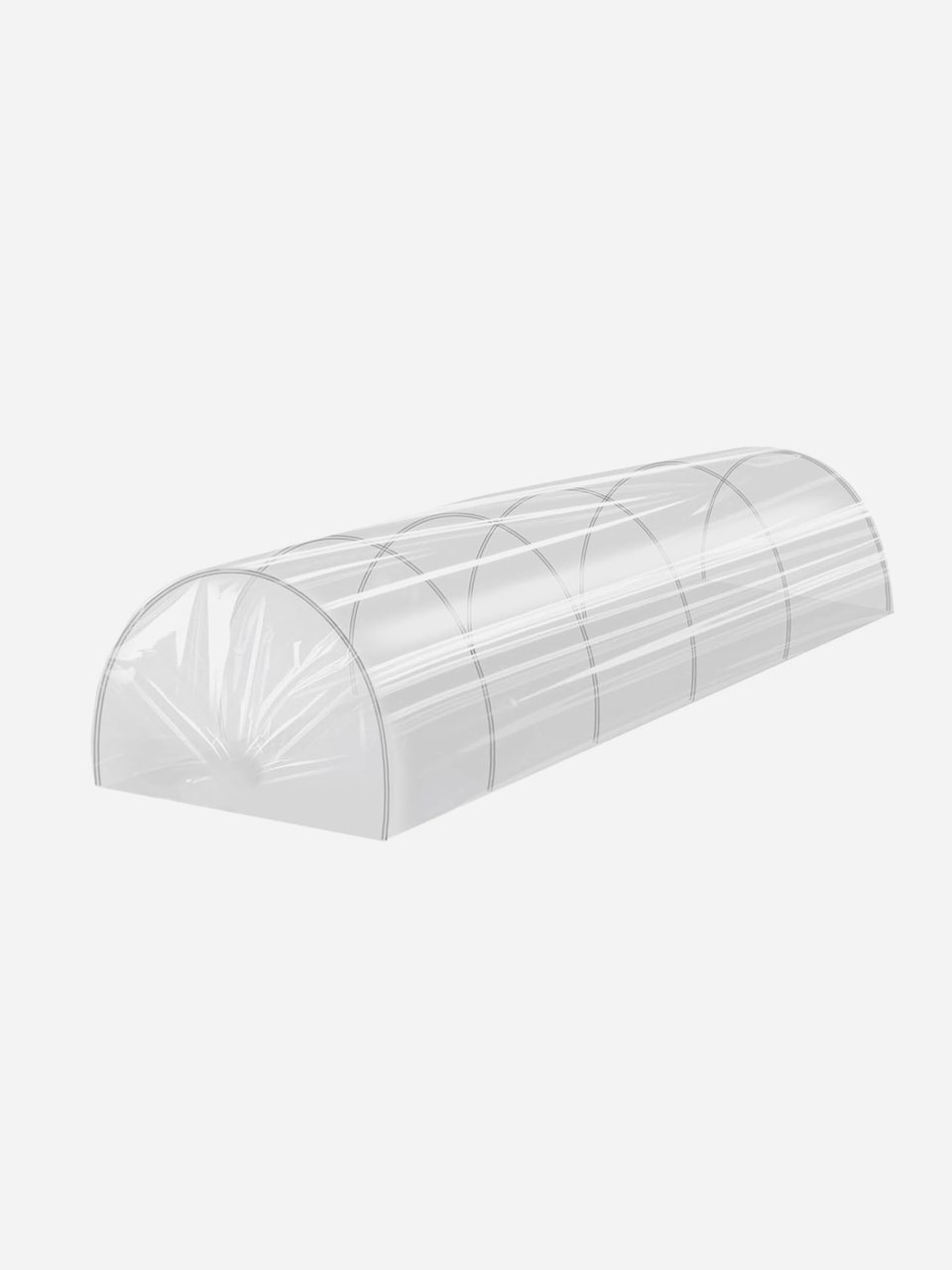 Gubba poly cover in 1m and 2m sizes, shown in clear plastic with a flexible, protective material for outdoor use