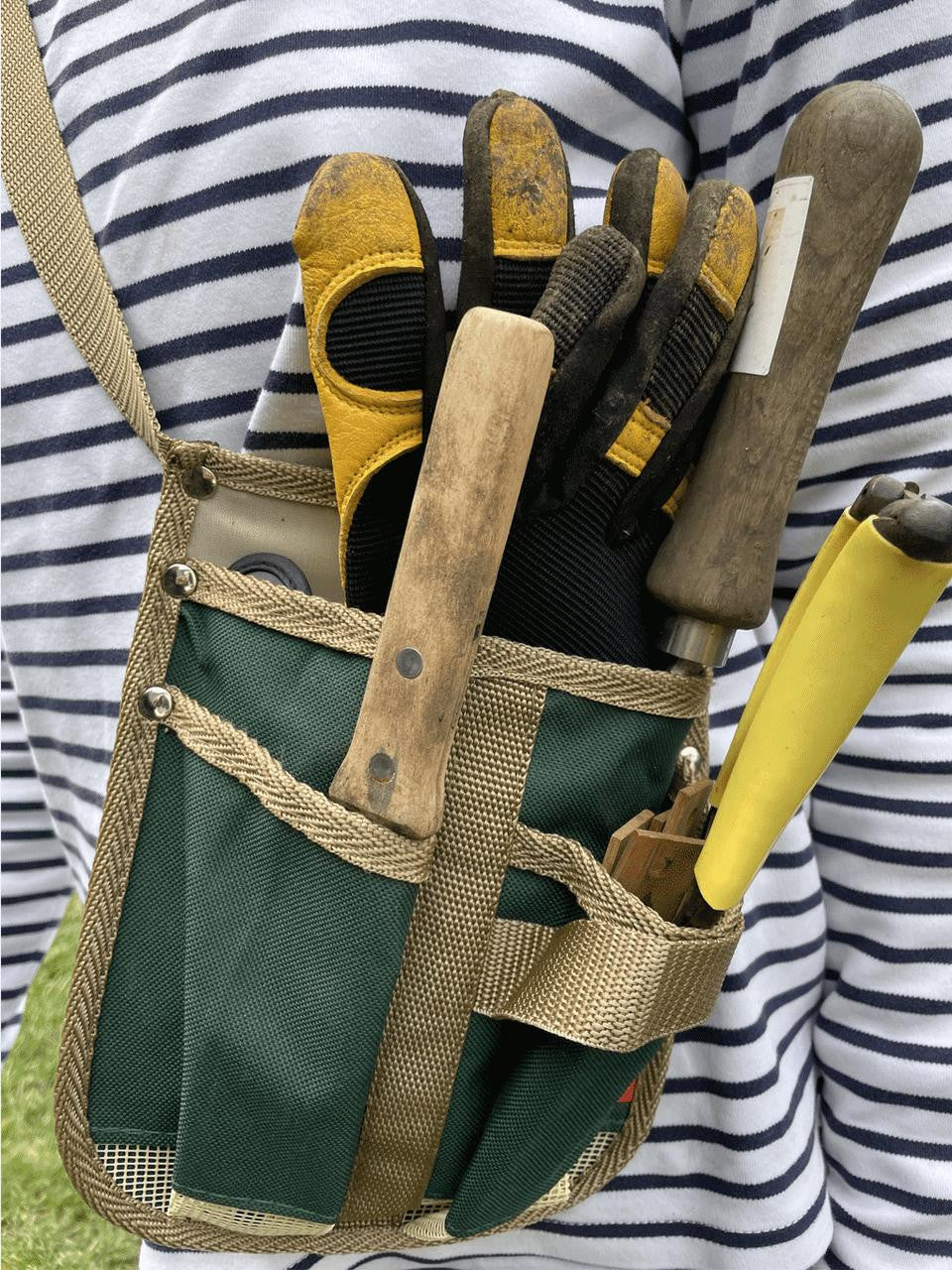 Gubba 3 Pocket Tool Pouch with multiple compartments for organizing tools, made of durable material for easy access.