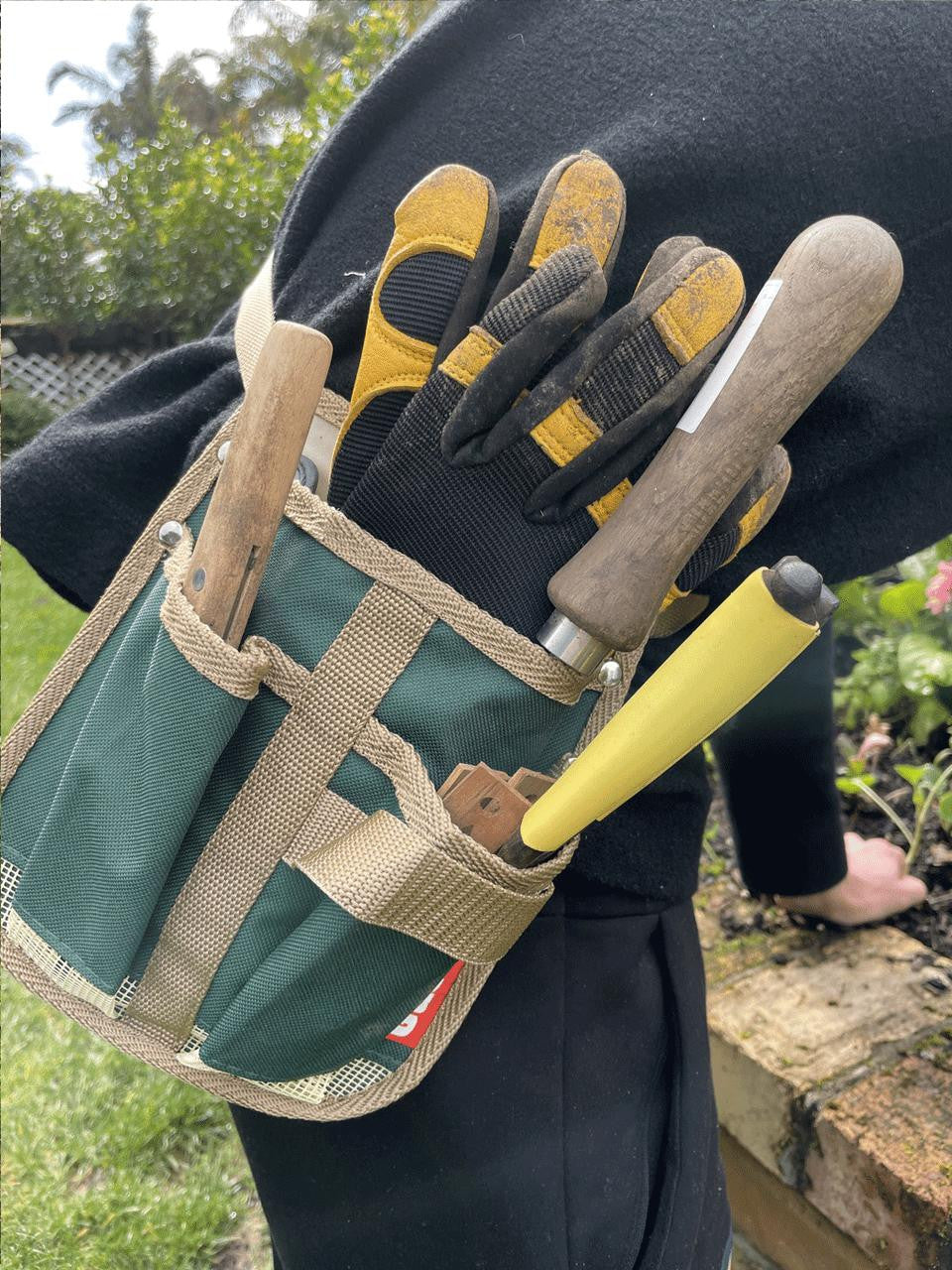 Gubba 3 Pocket Tool Pouch with durable fabric and multiple compartments for organizing hand tools and accessories.