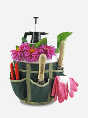 Bucket Organiser with multiple compartments for sorting and storing garden tools in a standard bucket — Bugg