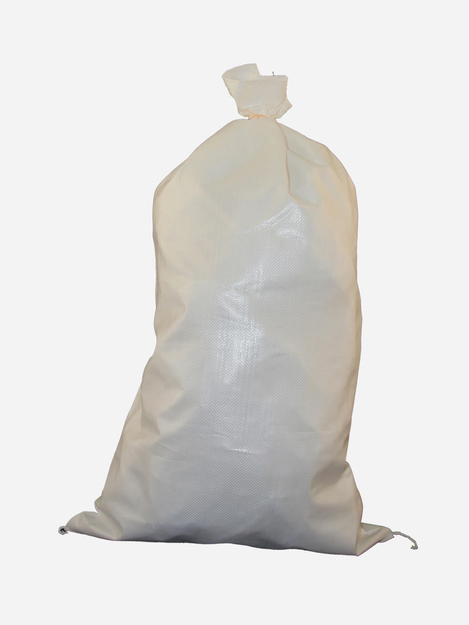 White Gubba firewood bag with sturdy handles for easy carrying and storage of firewood.