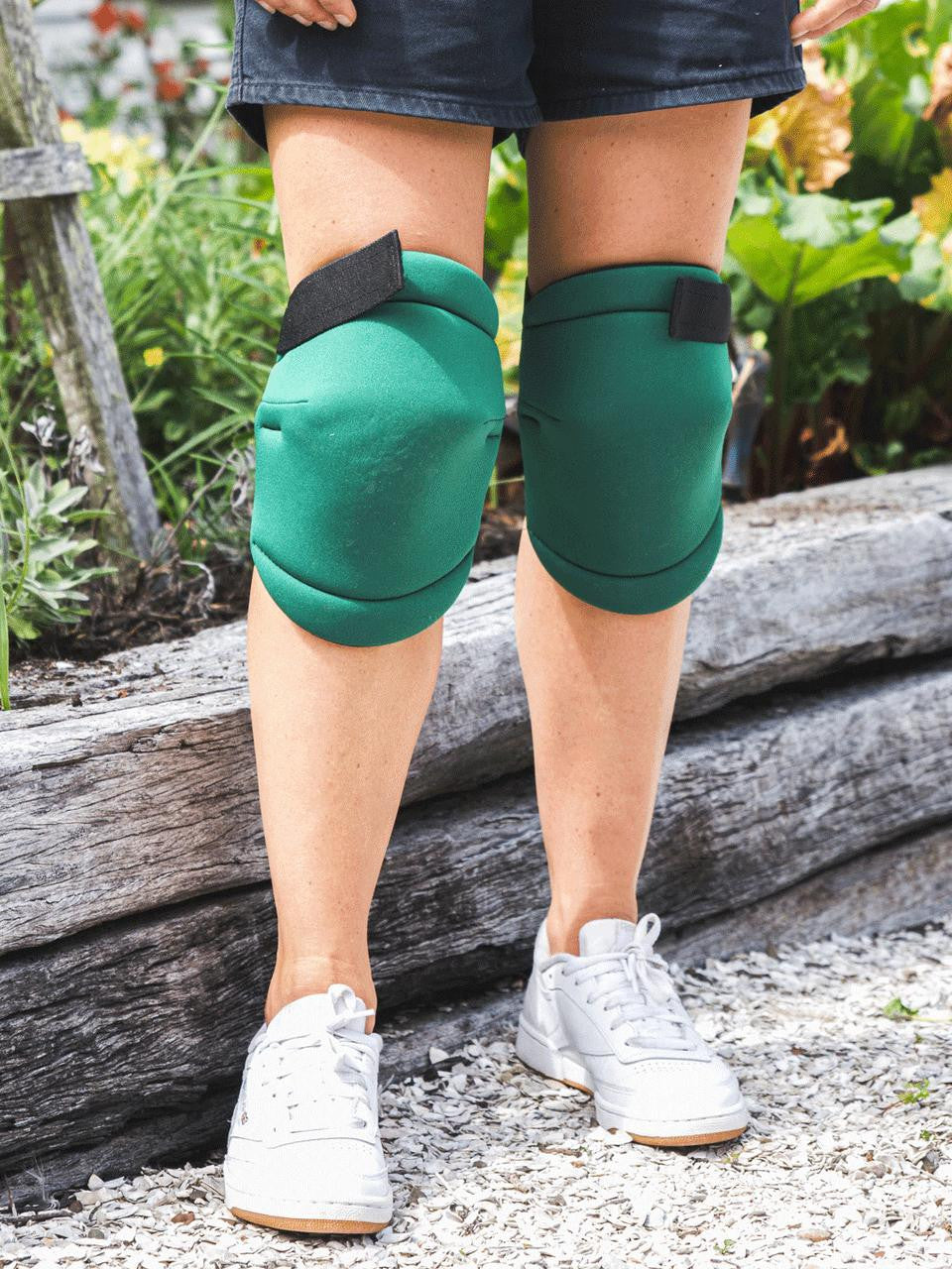 Nylon Knee Pads showing padded construction and secure strap fastenings for garden kneeling — Bugg