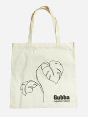 Organic cotton tote bag by Gubba featuring natural fiber material and sturdy handles, perfect for everyday carrying.