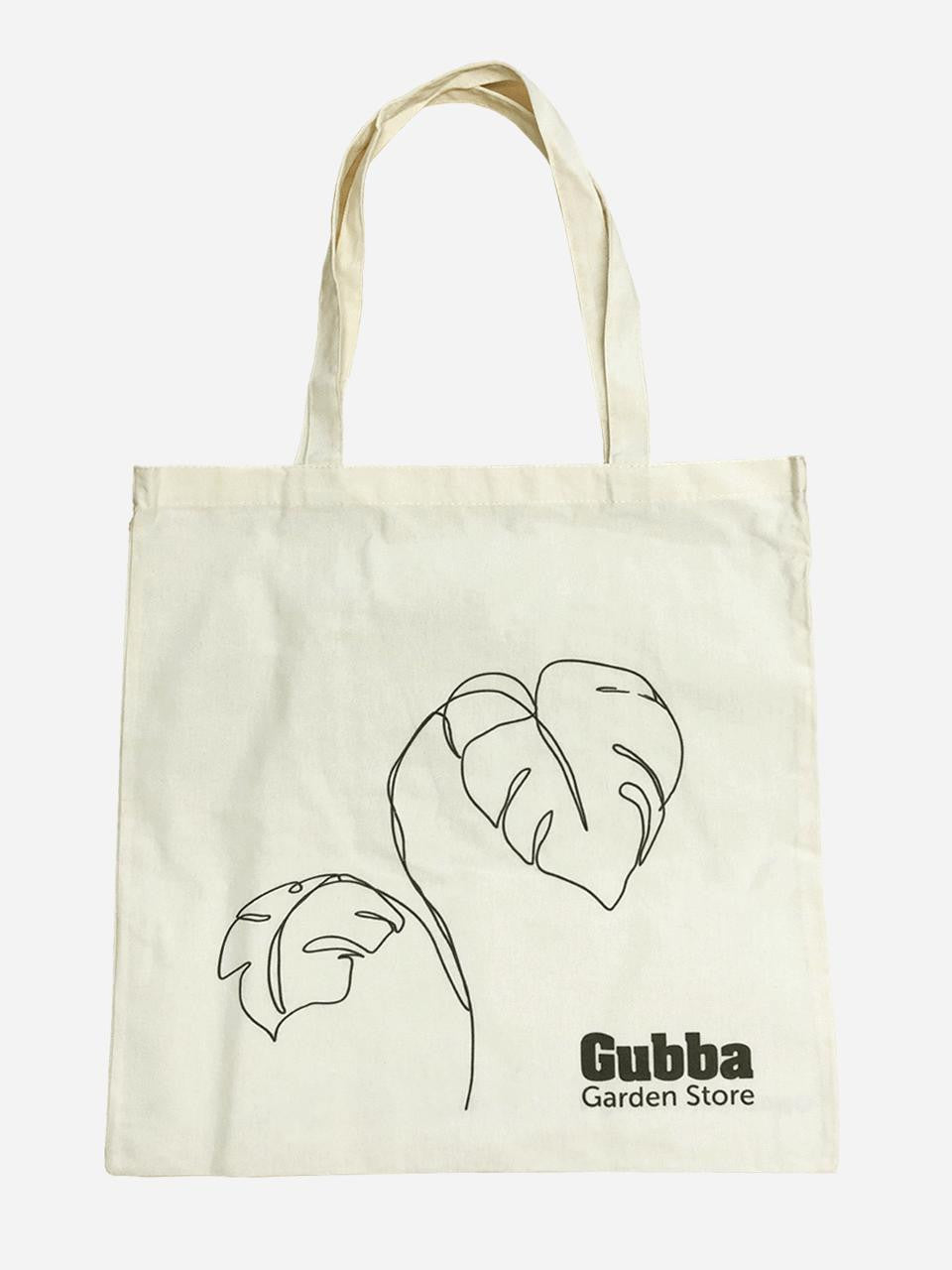 Organic cotton tote bag by Gubba featuring natural fiber material and sturdy handles, perfect for everyday carrying.