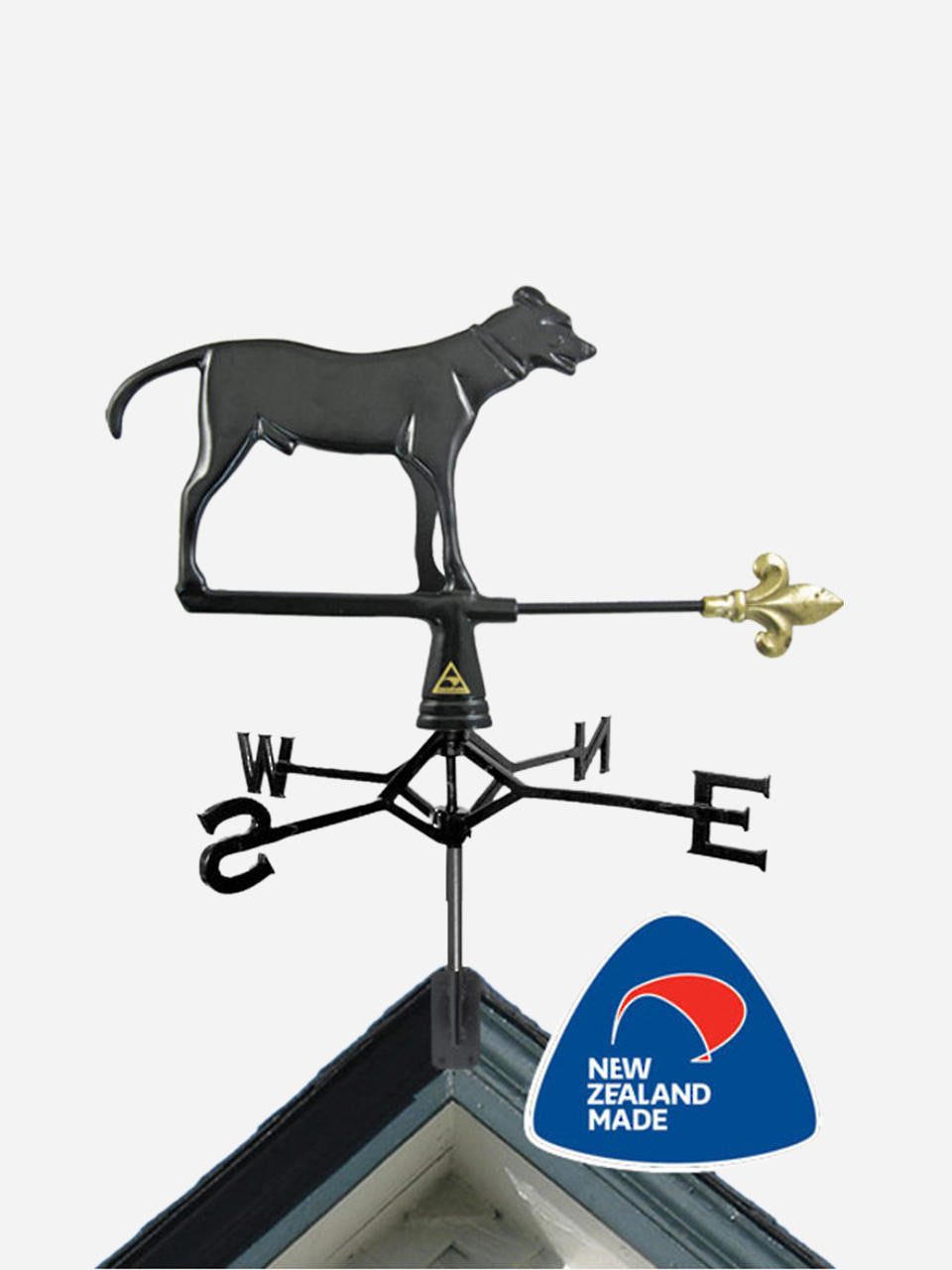 Gubba Weathervane Dog, decorative metal weathervane for outdoor garden settings — Bugg