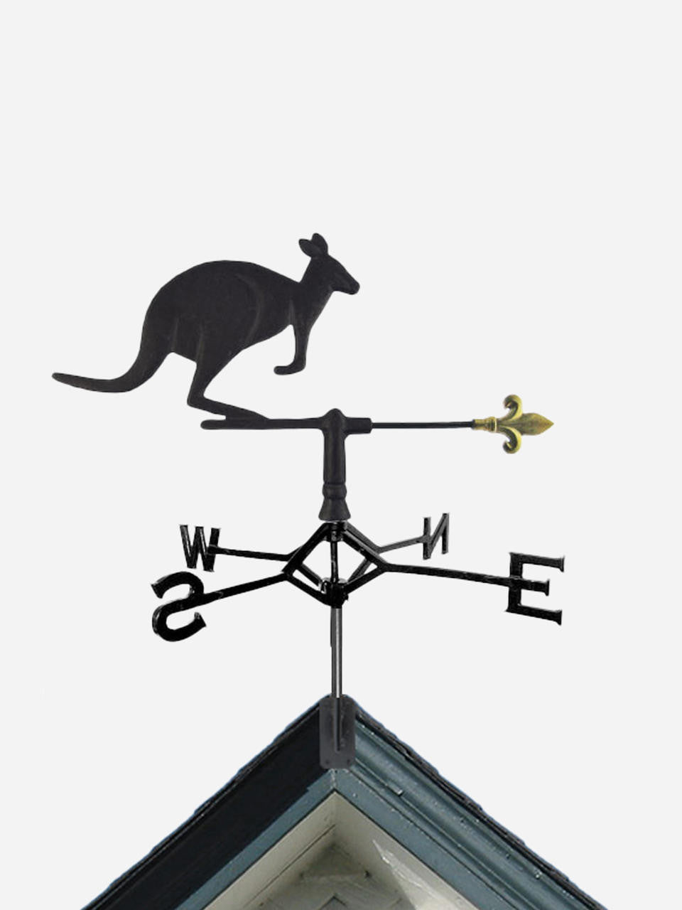 Gubba Weathervane Kangaroo in metal, uniquely Kiwi design for garden outdoor decoration — Bugg