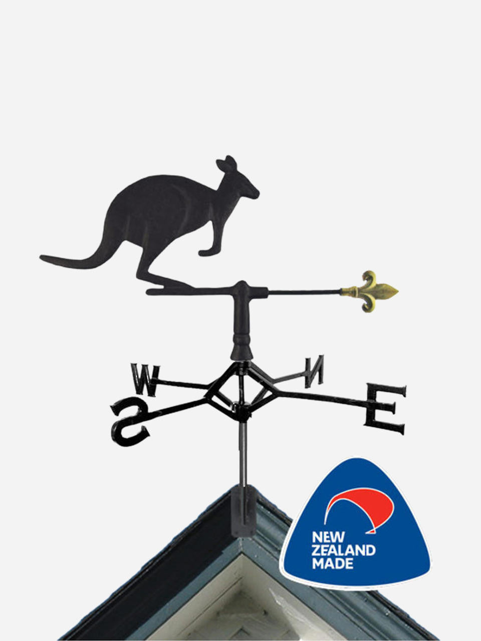Gubba Weathervane Kangaroo, decorative metal weathervane for outdoor garden and lifestyle use — Bugg