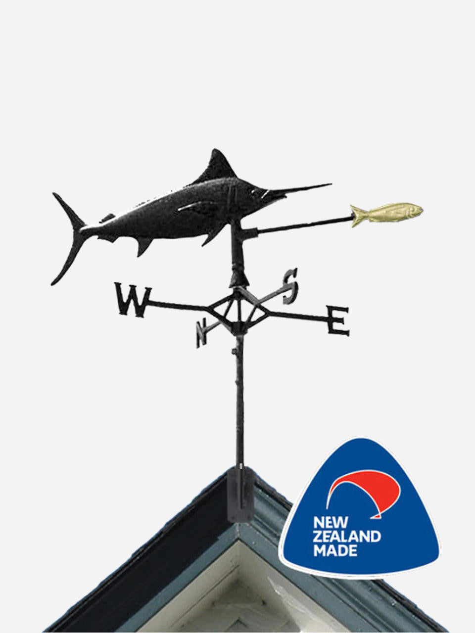 Gubba Weathervane Marlin, decorative outdoor weathervane with dynamic marlin fish design — Bugg
