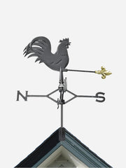 Gubba Weathervane Rooster in metal with detailed casting for garden and outdoor decoration — Bugg