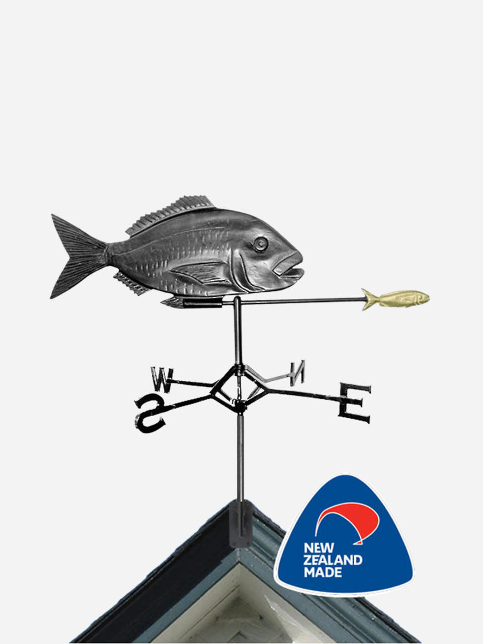 Gubba Weathervane Snapper, decorative outdoor weathervane with classic snapper fish design — Bugg