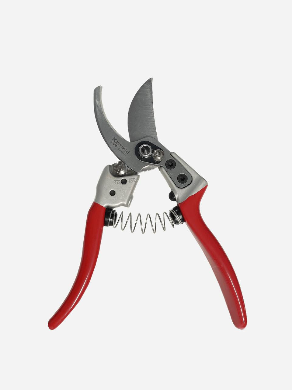 Kamaki Pruning Shear 888 with ergonomic handles for precise trimming of branches and plants in gardening tasks.