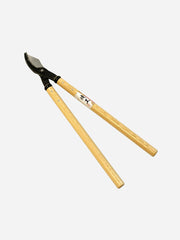 Japanese Garden Loppers by Kanenori with long handles for pruning branches and shaping plants in the garden.