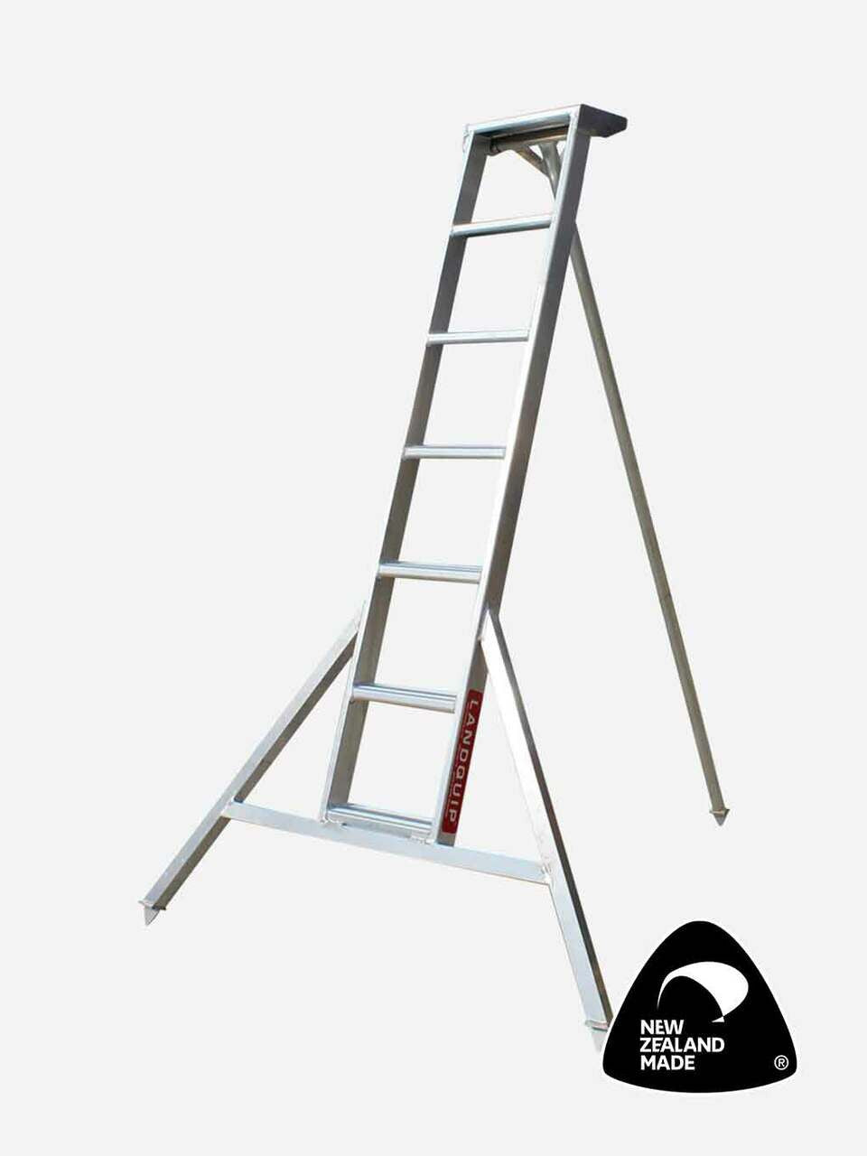 Landquip Allite 6-foot aluminum ladder with straight top step, lightweight and sturdy for household and professional use
