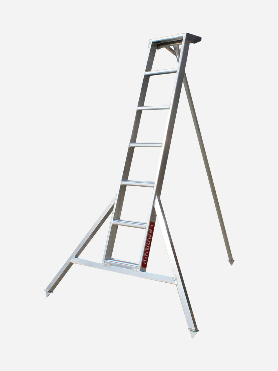 Landquip Allite 6-foot ladder with straight top step, lightweight aluminum construction, ideal for home and professional use.