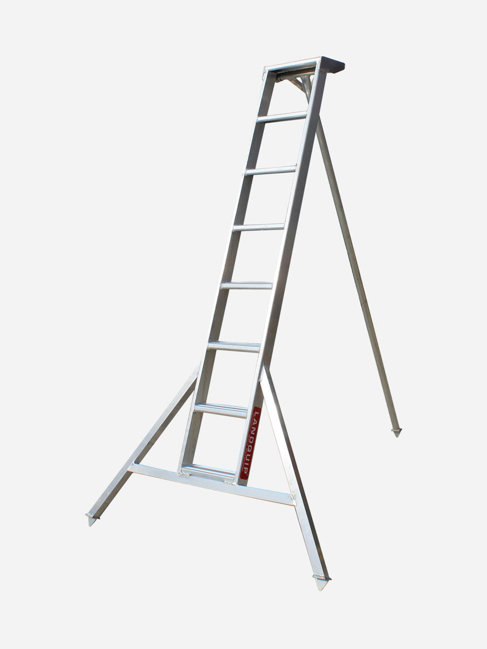 Landquip Allite Ladder, 7-foot (2.13m) straight-top step ladder, lightweight aluminum construction for household use