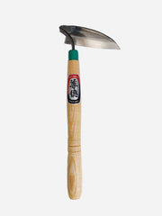 Maruyoshi Garden Hoe for left-handed gardeners with wooden handle and metal blade for soil cultivation — Bugg